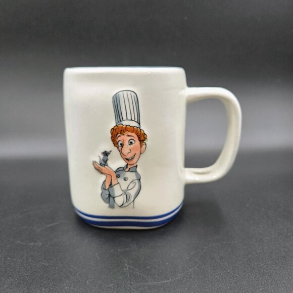 Disney Pixar Ratatouille Chef Alfredo & Remi Blue No Spoon Double Sided Rae Dunn - Picture 2 of 9